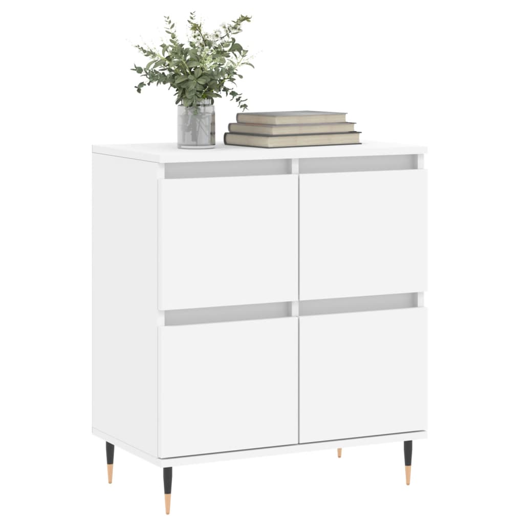 Dressoir 60X35X70 Cm Bewerkt Hout Wit