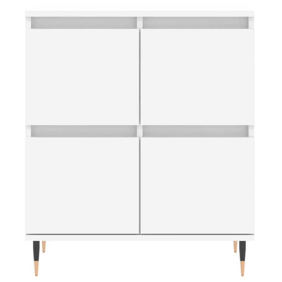 Dressoir 60X35X70 Cm Bewerkt Hout Wit