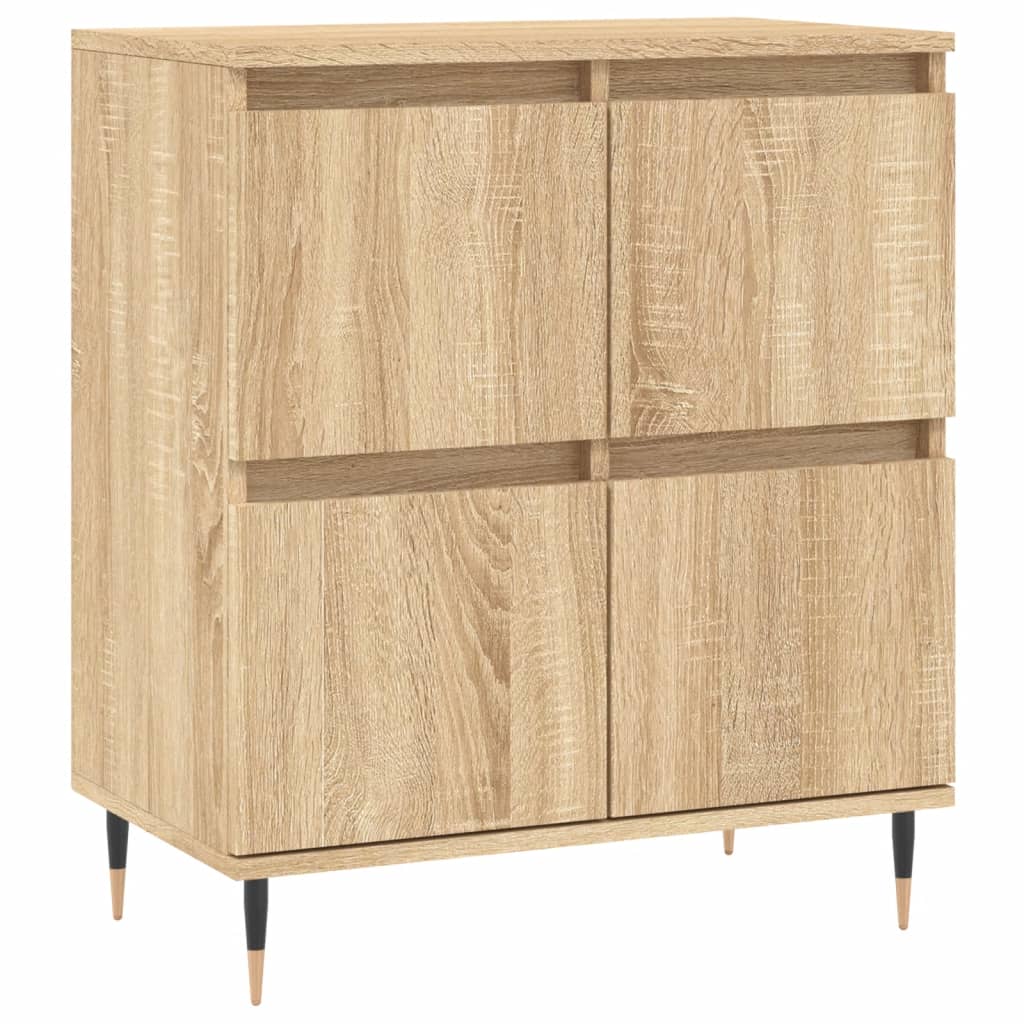 Dressoir 60X35X70 Cm Bewerkt Hout Sonoma Eikenkleurig