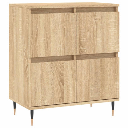 Dressoir 60X35X70 Cm Bewerkt Hout Sonoma Eikenkleurig