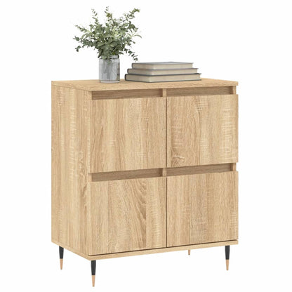 Dressoir 60X35X70 Cm Bewerkt Hout Sonoma Eikenkleurig