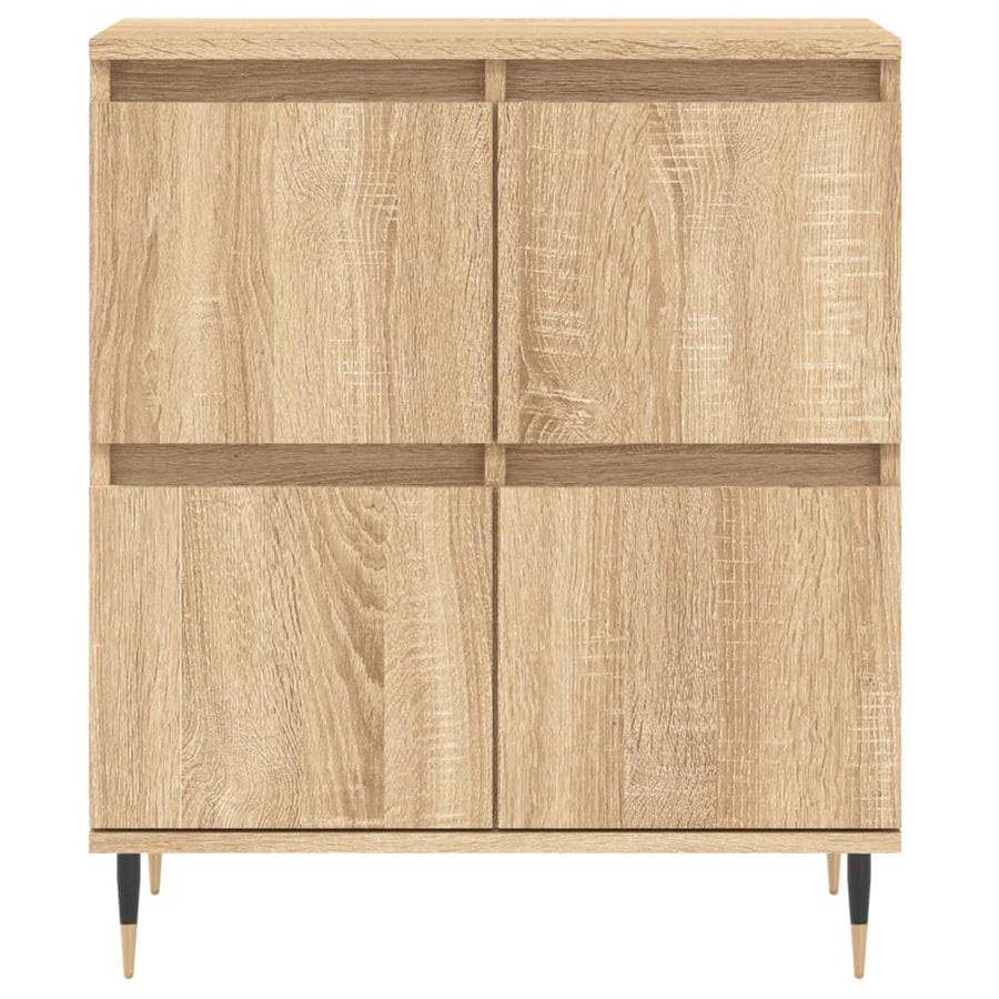 Dressoir 60X35X70 Cm Bewerkt Hout Sonoma Eikenkleurig