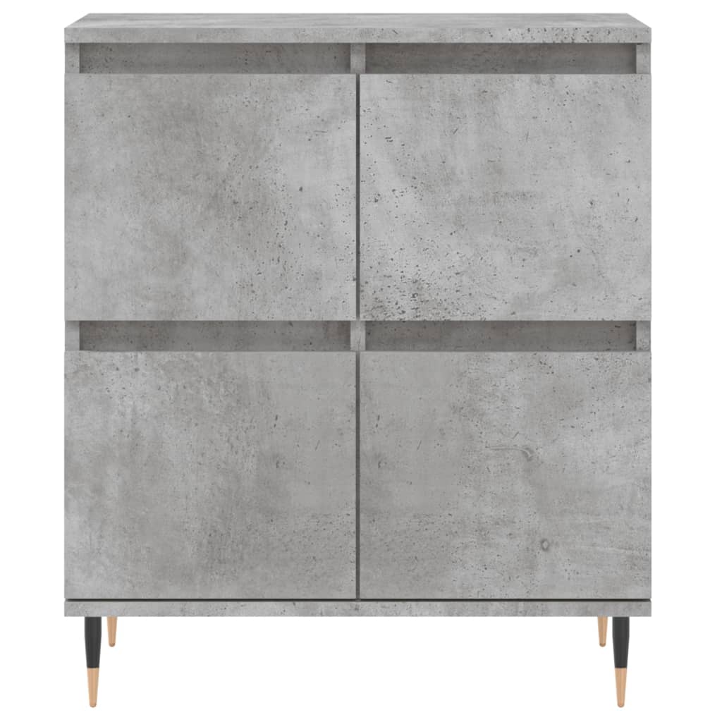 Dressoir 60X35X70 Cm Bewerkt Hout Betongrijs