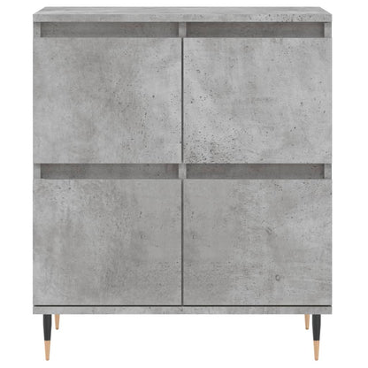Dressoir 60X35X70 Cm Bewerkt Hout Betongrijs