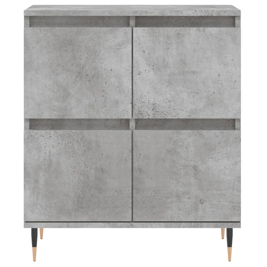 Dressoir 60X35X70 Cm Bewerkt Hout Betongrijs