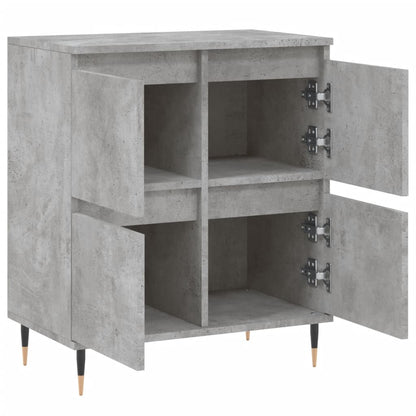 Dressoir 60X35X70 Cm Bewerkt Hout Betongrijs