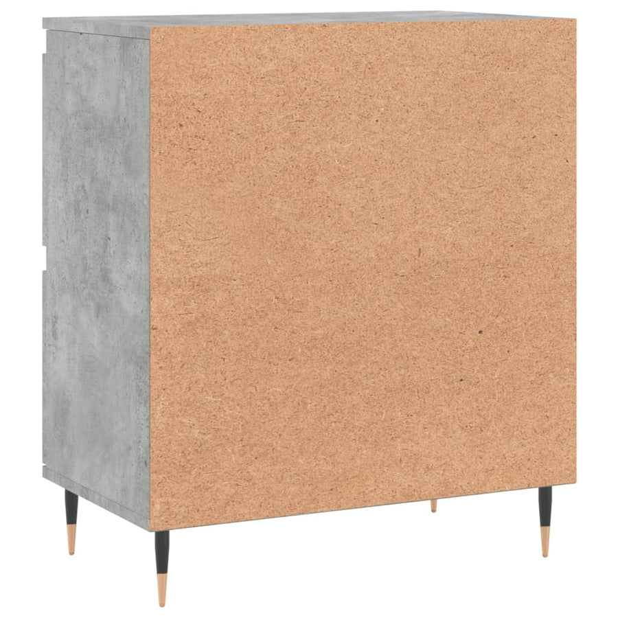 Dressoir 60X35X70 Cm Bewerkt Hout Betongrijs