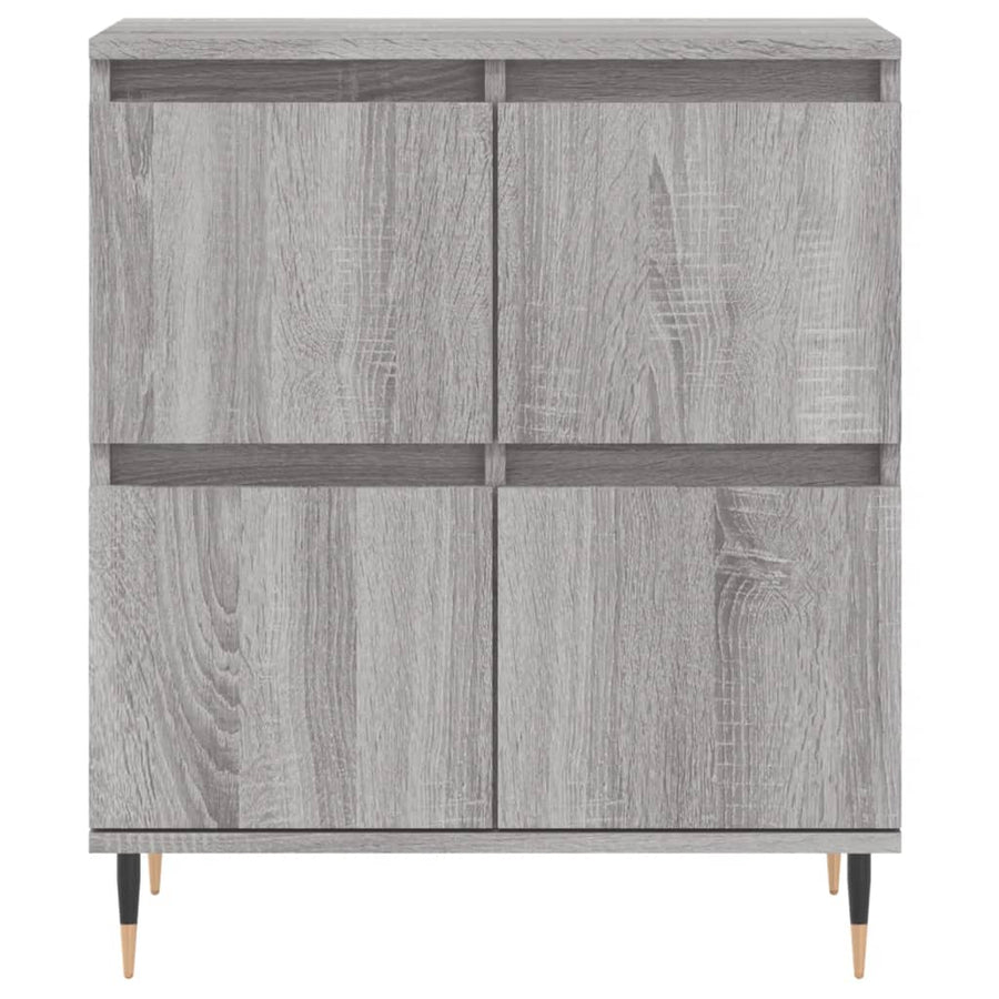 Dressoir 60X30X75 Cm Bewerkt Hout Grijs Sonoma Eikenkleurig