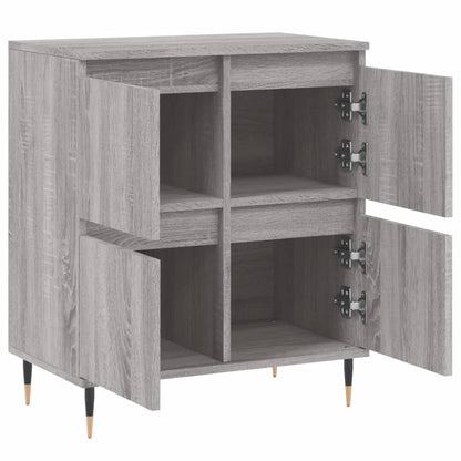Dressoir 60X30X75 Cm Bewerkt Hout Grijs Sonoma Eikenkleurig
