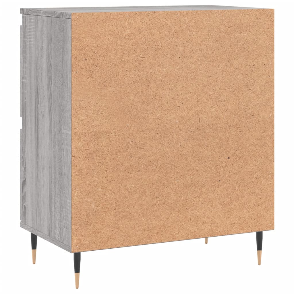 Dressoir 60X30X75 Cm Bewerkt Hout Grijs Sonoma Eikenkleurig