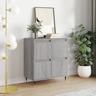 Dressoir 60x35x70 cm bewerkt hout grijs