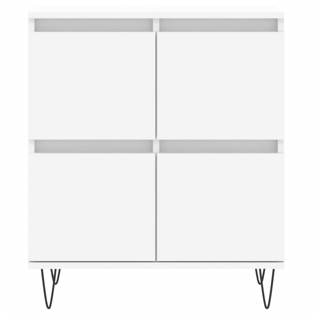 Dressoir 60X35X70 Cm Bewerkt Hout Wit