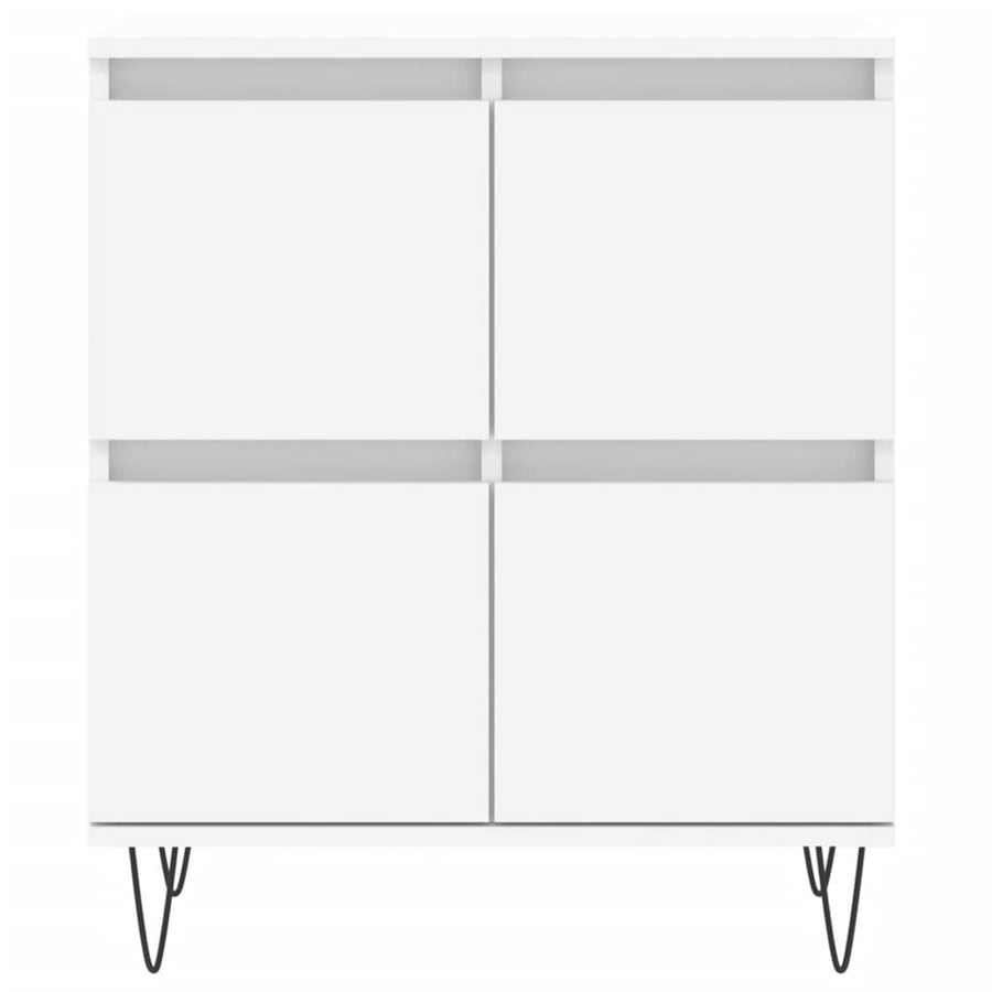 Dressoir 60X35X70 Cm Bewerkt Hout Wit