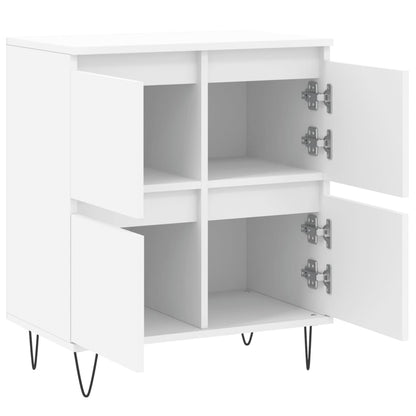 Dressoir 60X35X70 Cm Bewerkt Hout Wit