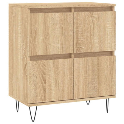 Dressoir 60X35X70 Cm Bewerkt Hout Sonoma Eikenkleurig