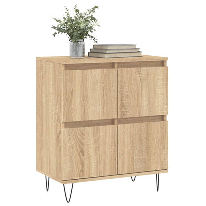 Dressoir 60X35X70 Cm Bewerkt Hout Sonoma Eikenkleurig