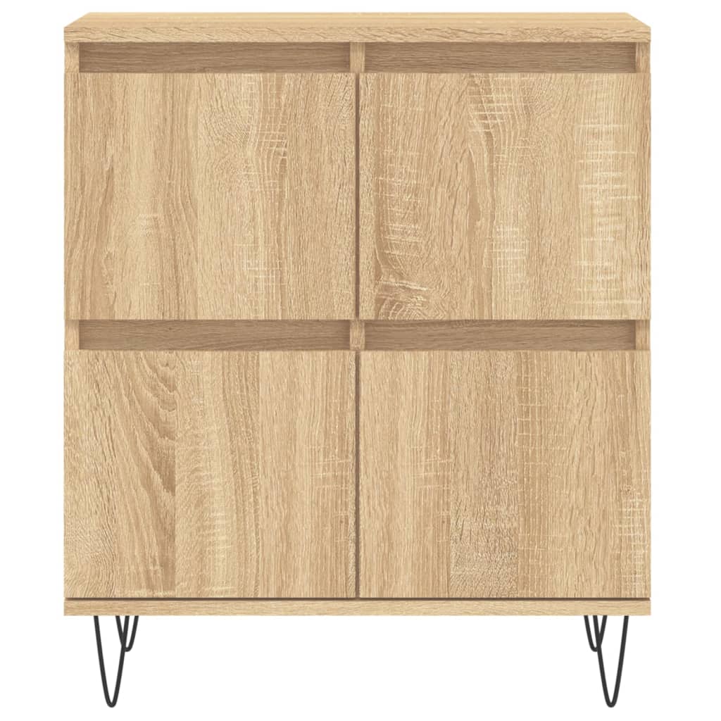 Dressoir 60X35X70 Cm Bewerkt Hout Sonoma Eikenkleurig