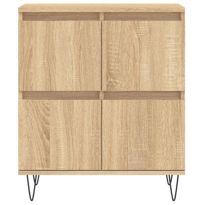 Dressoir 60X35X70 Cm Bewerkt Hout Sonoma Eikenkleurig