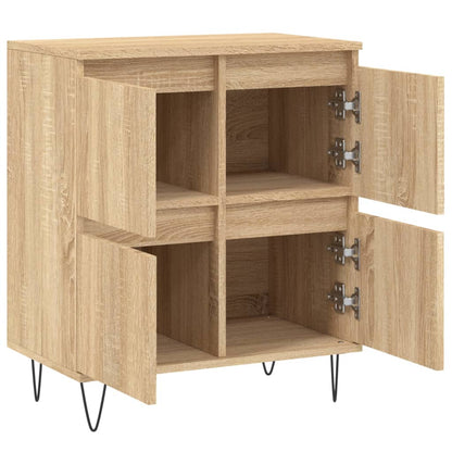 Dressoir 60X35X70 Cm Bewerkt Hout Sonoma Eikenkleurig