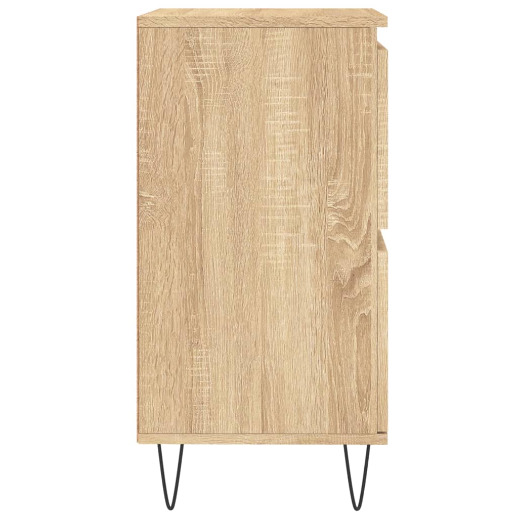 Dressoir 60X35X70 Cm Bewerkt Hout Sonoma Eikenkleurig