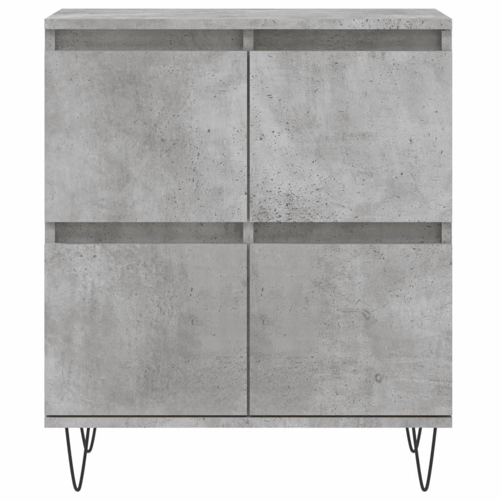 Dressoir 60X35X70 Cm Bewerkt Hout Betongrijs