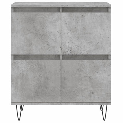 Dressoir 60X35X70 Cm Bewerkt Hout Betongrijs