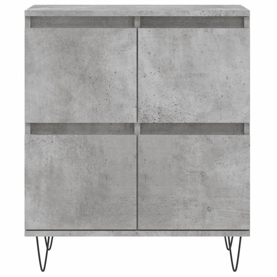 Dressoir 60X35X70 Cm Bewerkt Hout Betongrijs