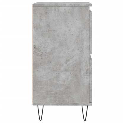 Dressoir 60X35X70 Cm Bewerkt Hout Betongrijs
