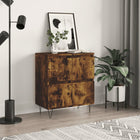 Sideboard 60x35x70 cm carved wood smoked oak look