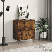 Dressoir 60x35x70 cm bewerkt hout gerookt eiken