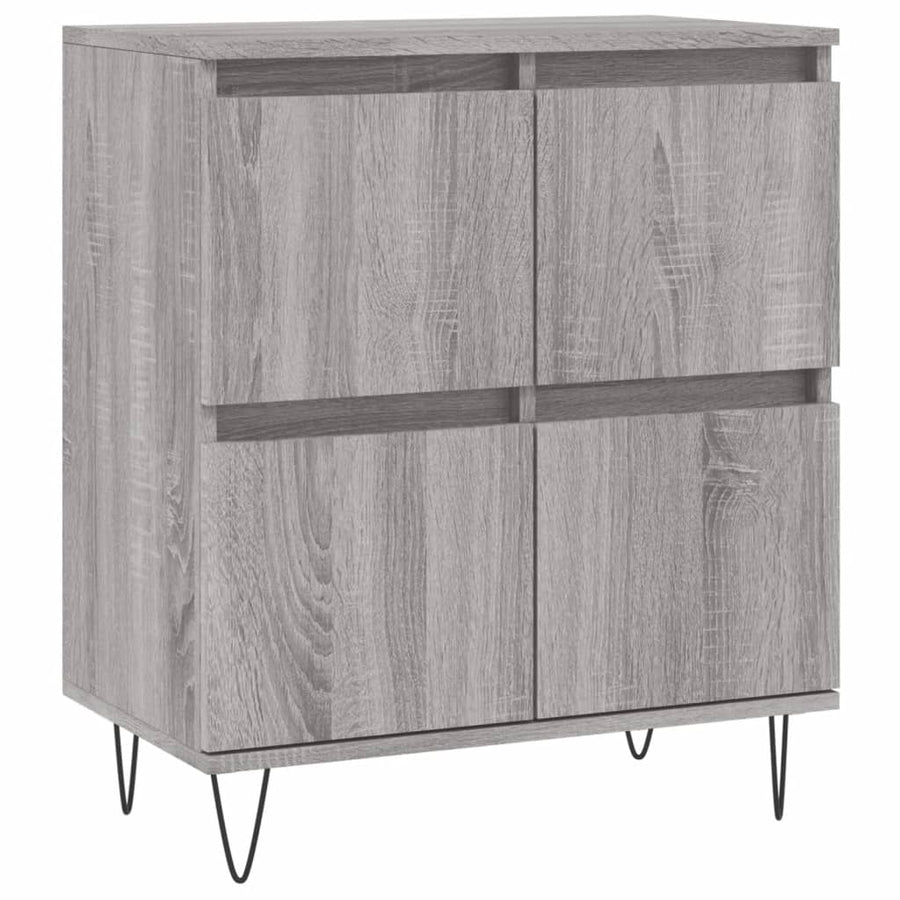 Dressoir 60X30X75 Cm Bewerkt Hout Grijs Sonoma Eikenkleurig