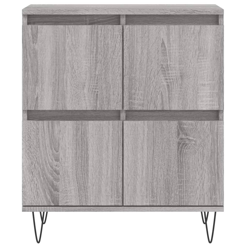 Dressoir 60X30X75 Cm Bewerkt Hout Grijs Sonoma Eikenkleurig