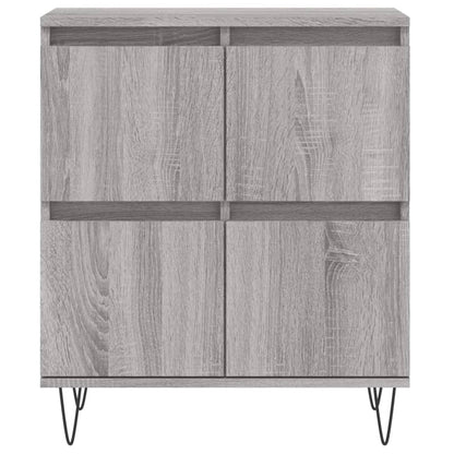Dressoir 60X30X75 Cm Bewerkt Hout Grijs Sonoma Eikenkleurig