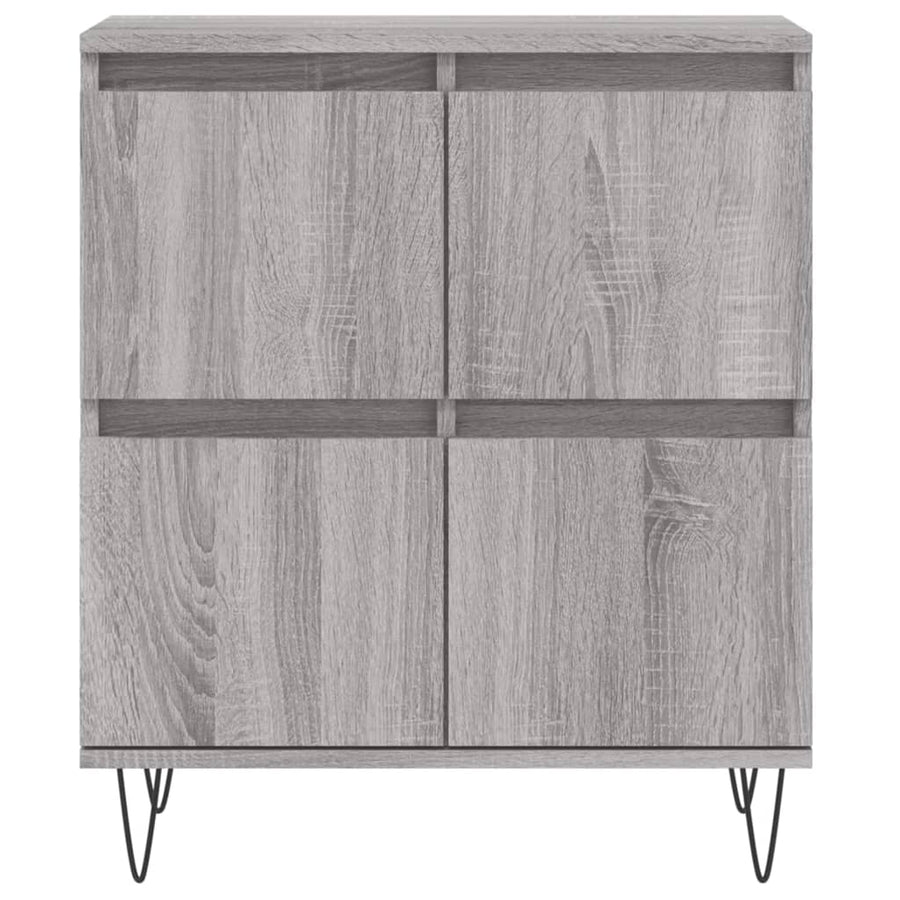Dressoir 60X30X75 Cm Bewerkt Hout Grijs Sonoma Eikenkleurig