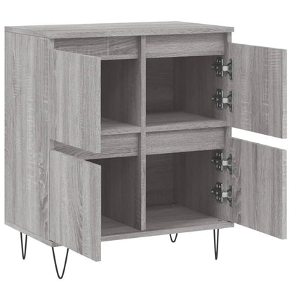 Dressoir 60X30X75 Cm Bewerkt Hout Grijs Sonoma Eikenkleurig