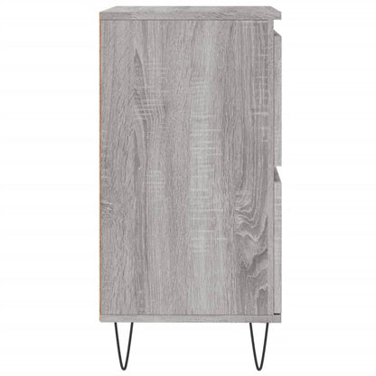 Dressoir 60X30X75 Cm Bewerkt Hout Grijs Sonoma Eikenkleurig