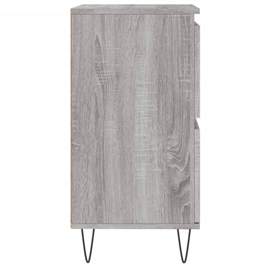 Dressoir 60X30X75 Cm Bewerkt Hout Grijs Sonoma Eikenkleurig