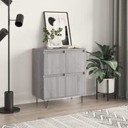 Dressoir 60x35x70 cm bewerkt hout grijs
