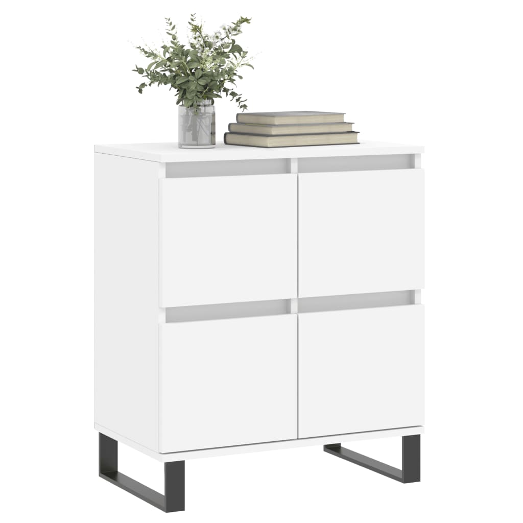 Dressoir 60X35X70 Cm Bewerkt Hout Wit