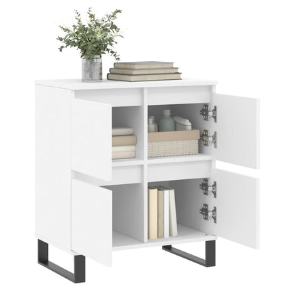 Dressoir 60X35X70 Cm Bewerkt Hout Wit