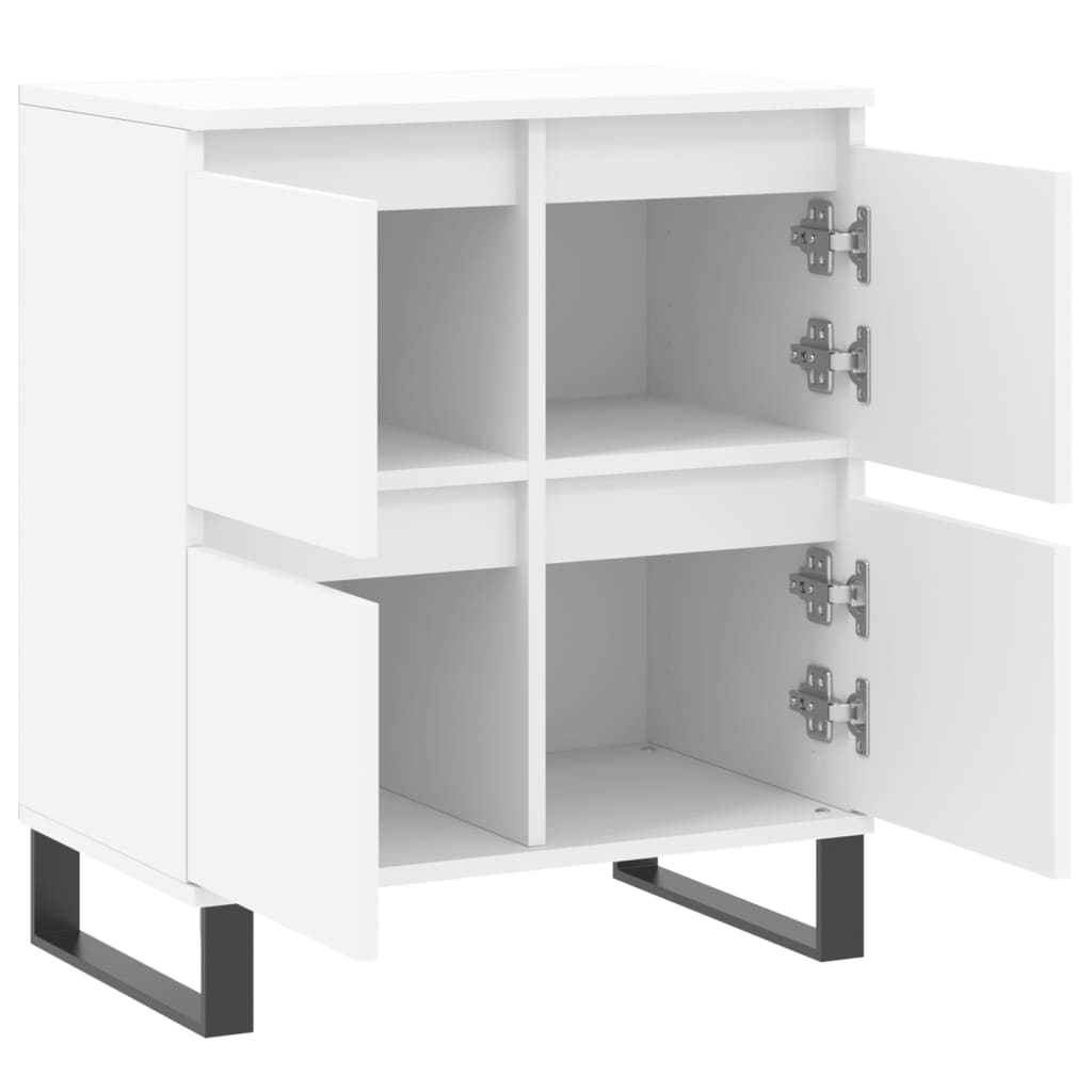 Dressoir 60X35X70 Cm Bewerkt Hout Wit
