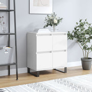 Sideboard 60x35x70 cm carved wood white