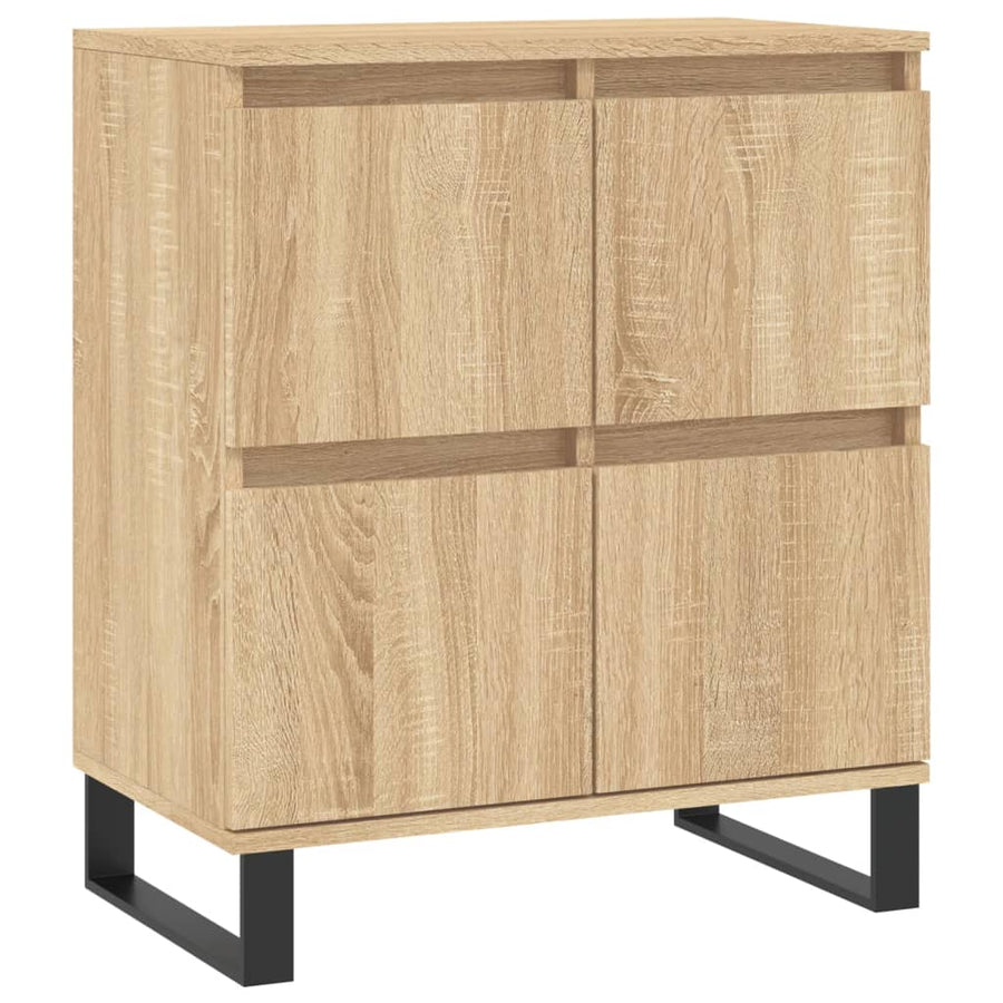 Dressoir 60X35X70 Cm Bewerkt Hout Sonoma Eikenkleurig