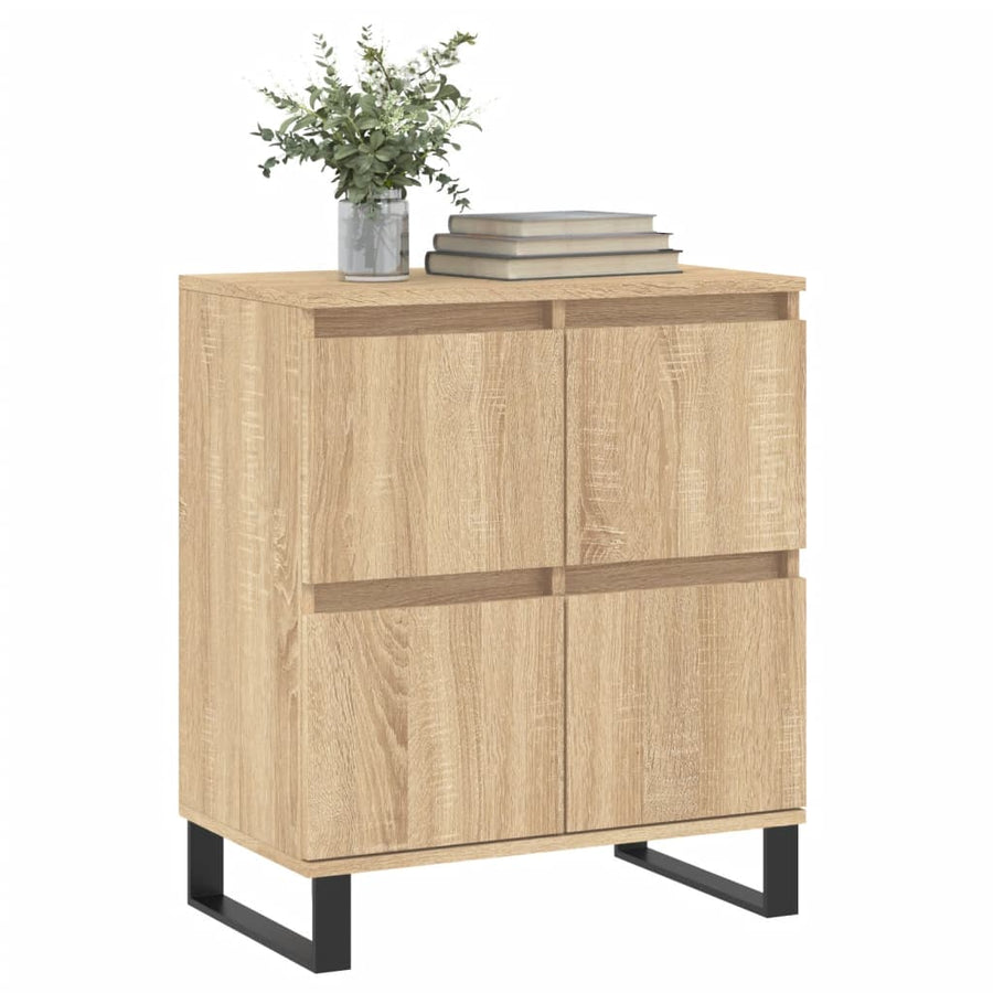 Dressoir 60X35X70 Cm Bewerkt Hout Sonoma Eikenkleurig