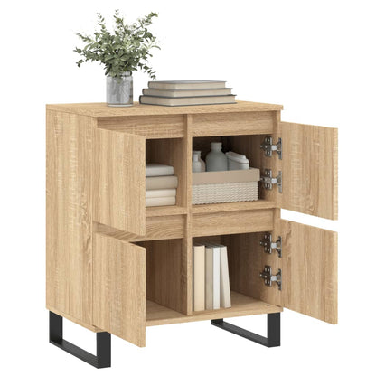 Dressoir 60X35X70 Cm Bewerkt Hout Sonoma Eikenkleurig