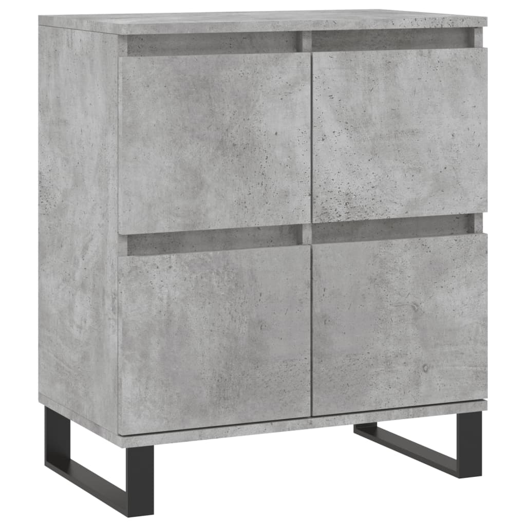 Dressoir 60X35X70 Cm Bewerkt Hout Betongrijs