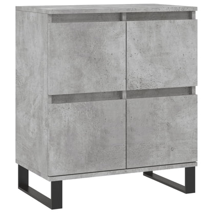 Dressoir 60X35X70 Cm Bewerkt Hout Betongrijs