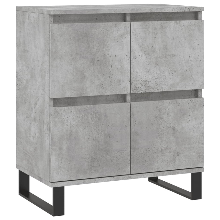 Dressoir 60X35X70 Cm Bewerkt Hout Betongrijs