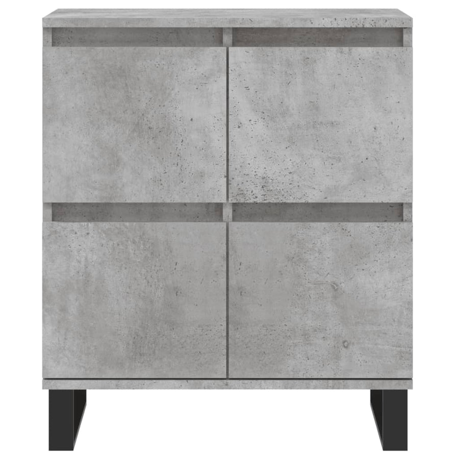 Dressoir 60X35X70 Cm Bewerkt Hout Betongrijs