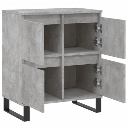 Dressoir 60X35X70 Cm Bewerkt Hout Betongrijs
